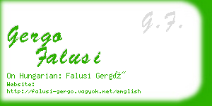 gergo falusi business card